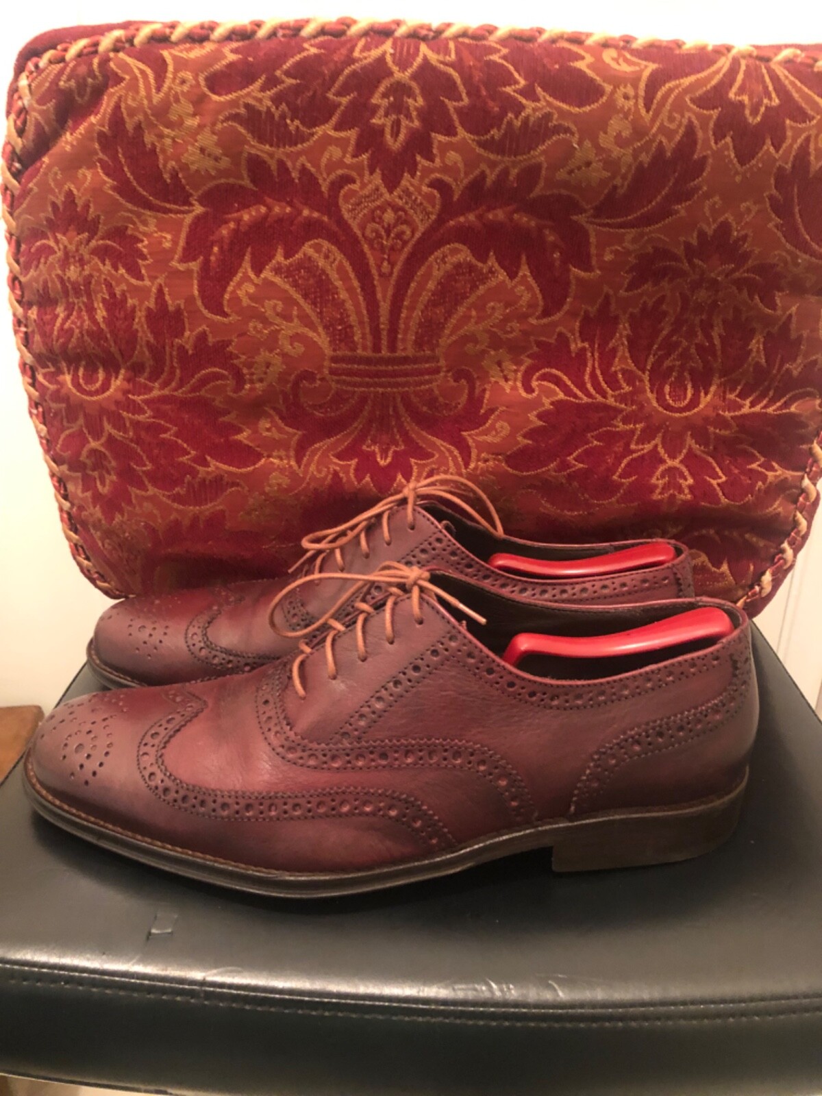 TESTONI BASIC WINGTIP OXFORDS LEATHER SHOES SIZE … - image 3