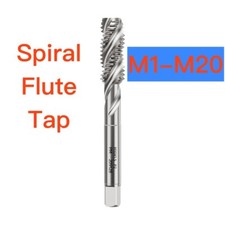 M1-M20 HSS PM Spiral Flute Tap P2 Accuracy Metric Machine Thread Tap For Hole