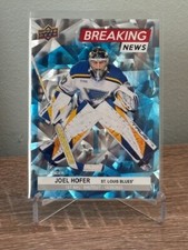 2024-25 Upper Deck Series 1 Breaking News Joel Hofer #BN-24 St. Louis Blues
