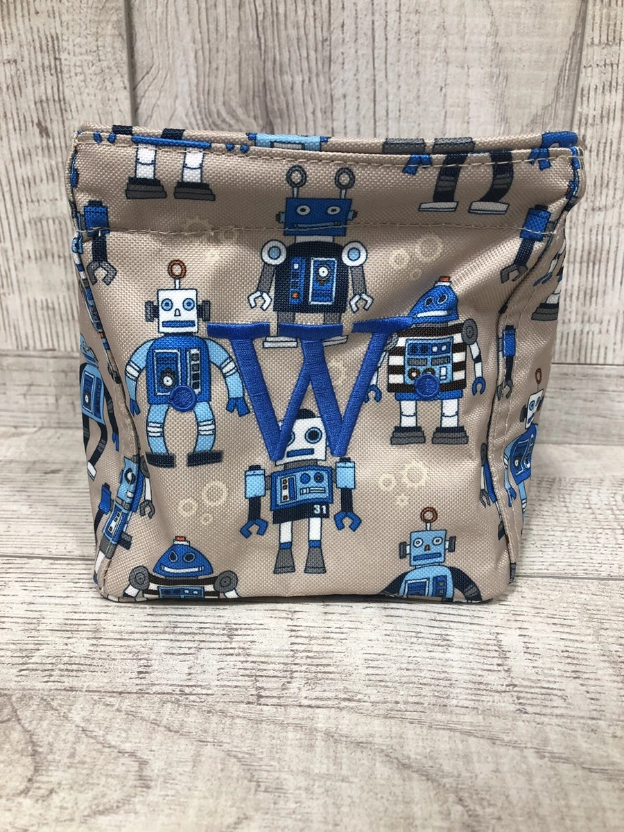 EUC Thirty One 31 Little Carry All Caddy Mini Utility Tote Kids Robot Mono W