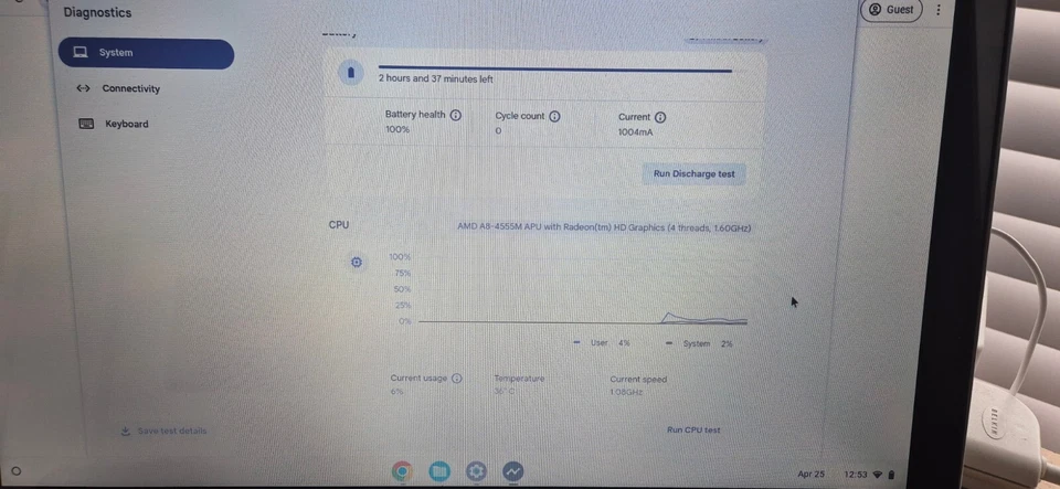 Hp Pavilion 15 15.6 Touchscreen Amd A8-4555m 500GB SSD 8GB RAM Chromebook - Image 3 of 4