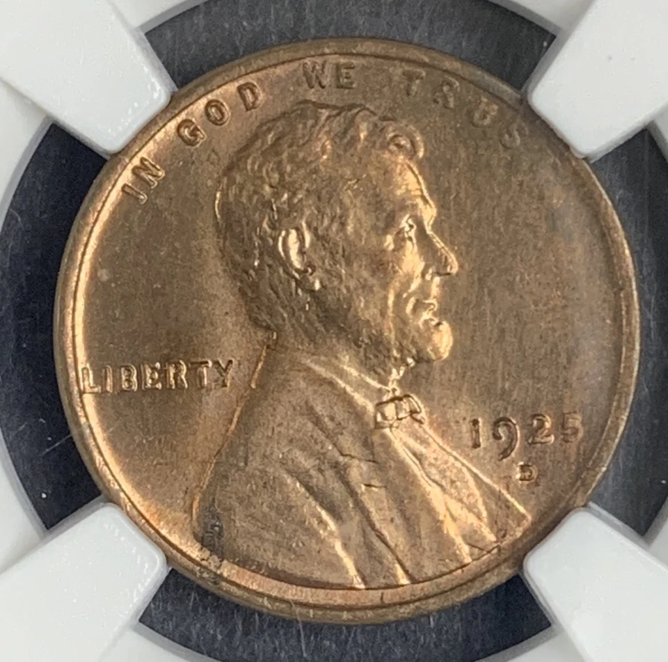 1925-D Lincoln Cent, MS64RD. NGC (10073) - Image 2 of 3
