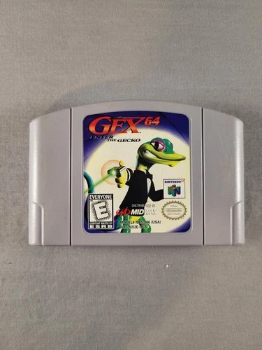Gex 64: Enter the Gecko, N64, Loose, Authentic!