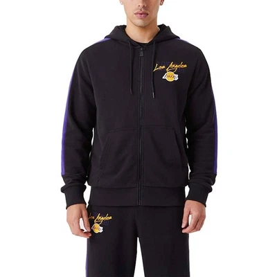 New Era Los Angeles Lakers Zip Hoodie Homme Capuche Noir 45026 - Photo 1/4