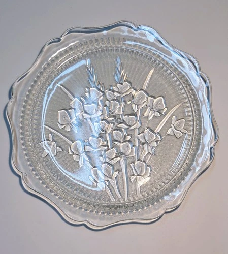 Jeannette Iris And Herringbone Depression Glass Clear 1928-1932 Original