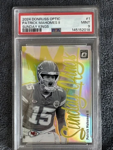 2024 Panini Donruss Optic PATRICK MAHOMES Sunday Kings #1 PSA 9 Mint