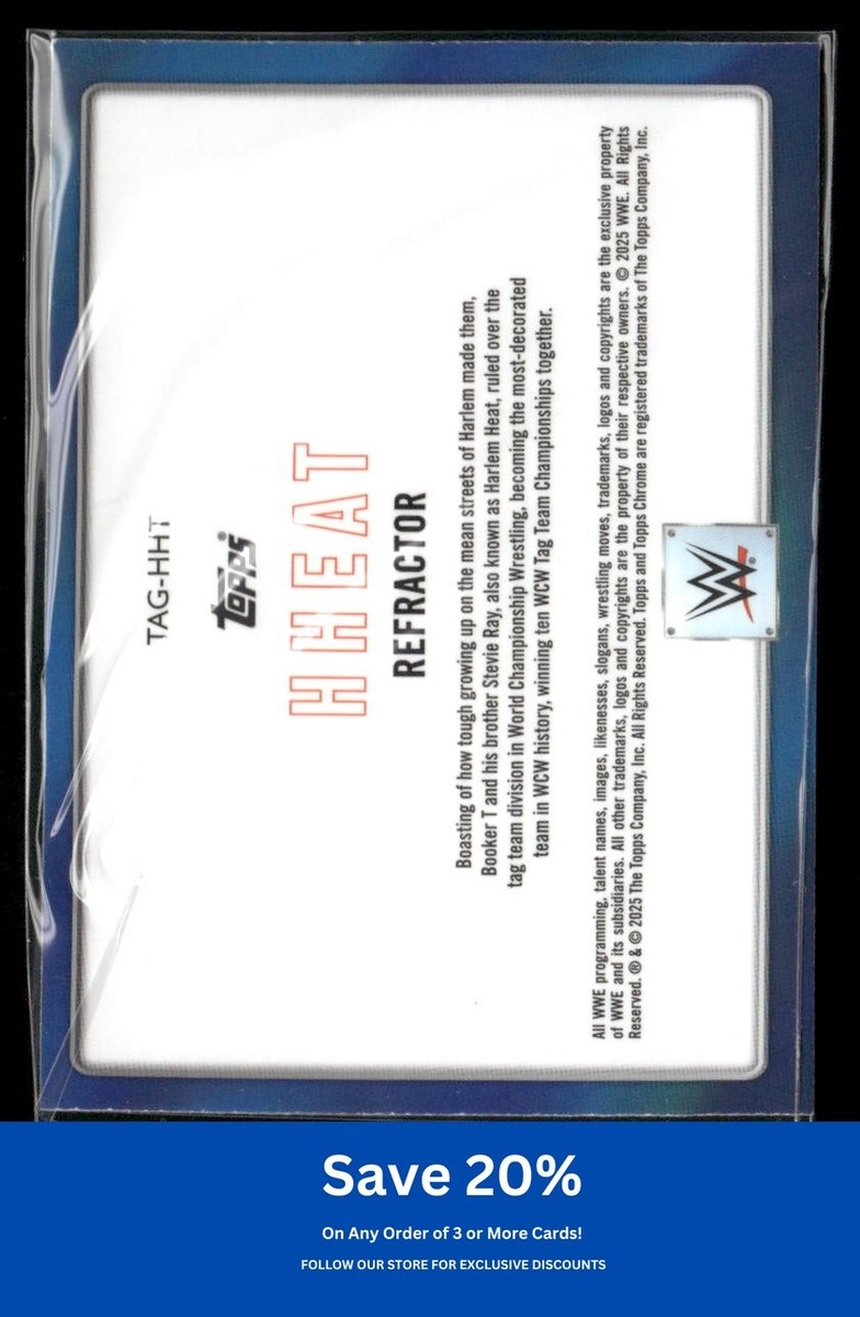 Stevie Ray / Booker T 2025 Topps Chrome WWE #TAG-HHT Tag Team