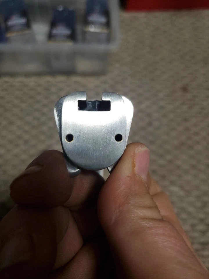 Cuchillo bayoneta vintage de acero inoxidable con funda de cuero Foto 4 de 4