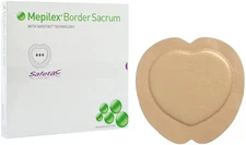 Mepilex 18x18cm Border Sacrum Self-Adherent Foam Dressing - 382090 (5CT)
