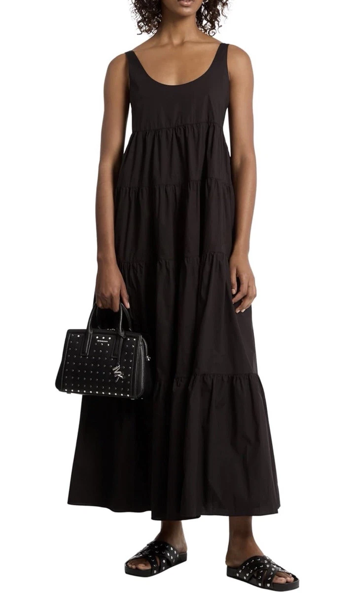 white christmas dresses Maureen Cotton Shirring Maxi Dress main image 1