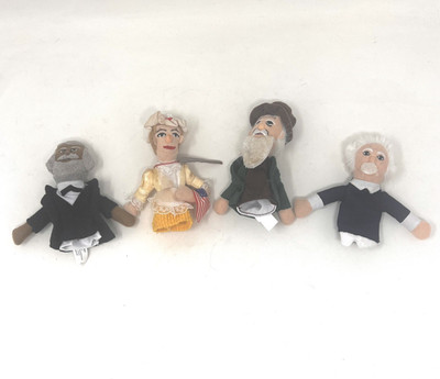 Magnetic Personalities Finger Puppet 4 Einstein Davinci Betsy Ross Frederick