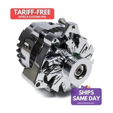 Powermaster 37861, One Chrome Fits Gm Cs130 140 Amp Alternator Performance Parts