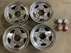 VINTAGE 14X6 CHROME STEEL 5 STAR 6X5.5 WHEELS MIGHTY MAX D50 TOYOTA NISSAN