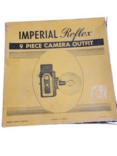 Imperial Reflex 9 Piece Camera Outfit Vintage Camera Original Box, Paper Work, 