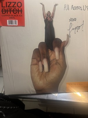 Lizzo- Bitch BRAND NEW Autographed music vinyl album OPENED by Lizzo herself