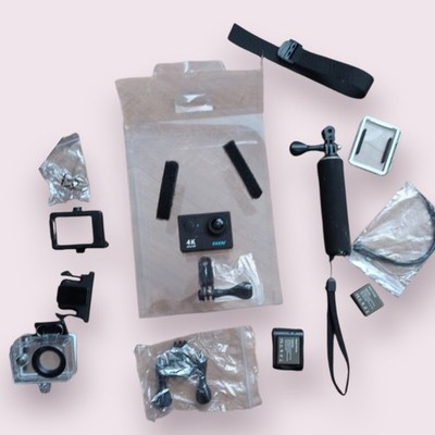 EKEN 4K Ultra HD Action Camera with Accessories Bundle   Waterproof Case, Mounts
