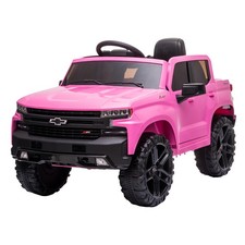 Licensed Chevy Silverado 12V Kids Ride On Truck Remote LED Music Outdoor