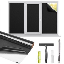Kromapolis Blackout Window Privacy Film Total Light Blocking Room Darkening