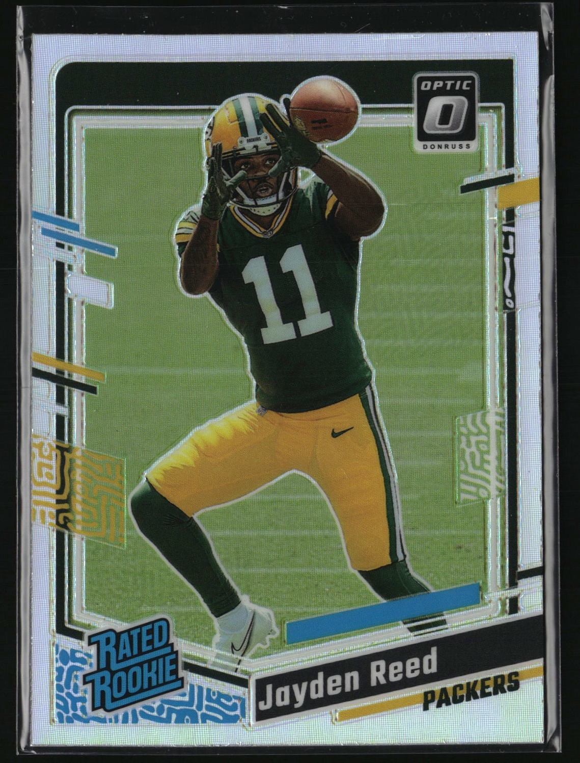 2023 Panini Donruss Optic - Rated Rookie Jayden Reed #239 Holo Prizm (RC)