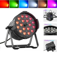 RGBWA  UV LED Par Light DMX512 6IN1 18 18W LED Stage Lights KTV Party Lighting