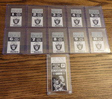 1980 Super Bowl XV Champions OAKLAND RAIDER TICKETS ALL HOME GAMES *Ultra Rare*