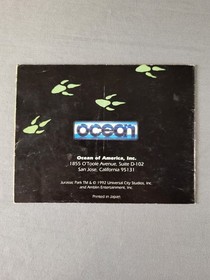 Jurassic Park, Nintendo NES, Manual Only!