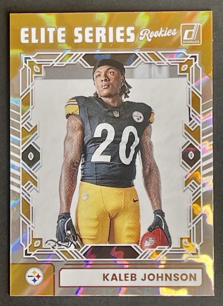 2025 Panini Donruss Kaleb Johnson Elite Series Rookies RC #ESR-KJN Steelers