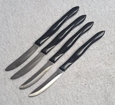 4 Cutco 1759 DD 1990 Chef's Chrome Steak Knives Made in USA