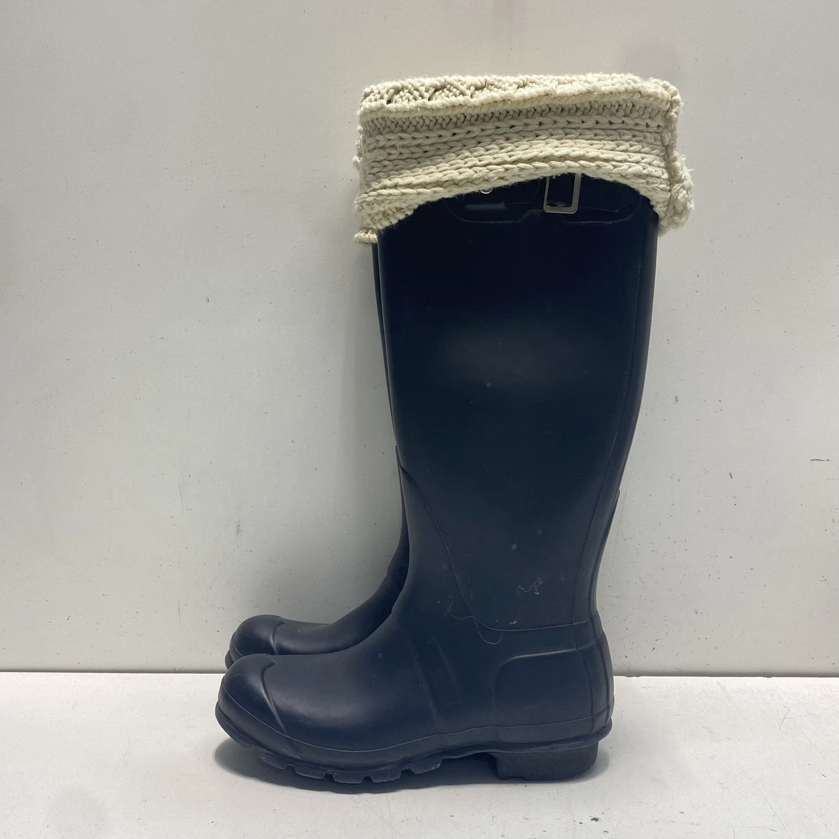Hunter Flat (Under 1 in) Blue Boots for Women for sale | eBay