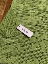 Green Fitted Skirt Mid Length 3x Plus Size