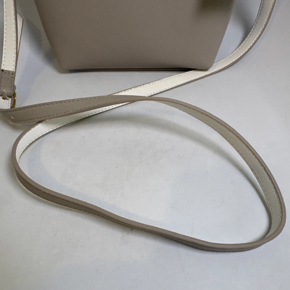Tommy Hilfiger Mujer Clásico Bolso de Mano Beige Cartera Mediano Nuevo con Etiquetas Bandolera + Correa Foto 2 de 4