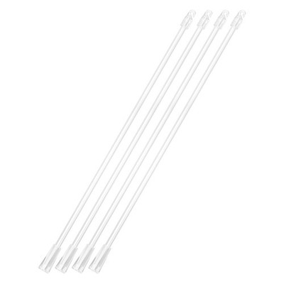 M Meterxity 4er-Pack 15 Zoll durchsichtige vertikale Jalousien Stab 15 Zoll, 