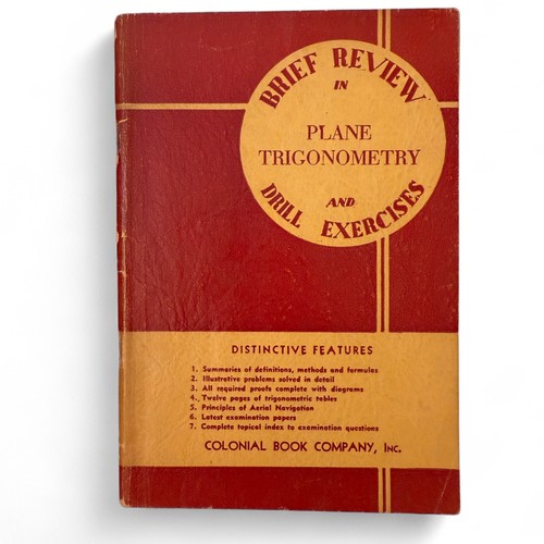 Lot of 5 Brief Review Colonial Book Co. Math Study Guides Algebra Geometry Vtg - Picture 3 of 16