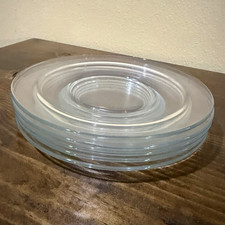 Clear Glass 8 inch Luncheon Salad Plates Set of 5