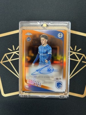 2025-26 Topps Chrome UCC - Konstantinos Karetsas ROOKIE Auto /25 - True Orange