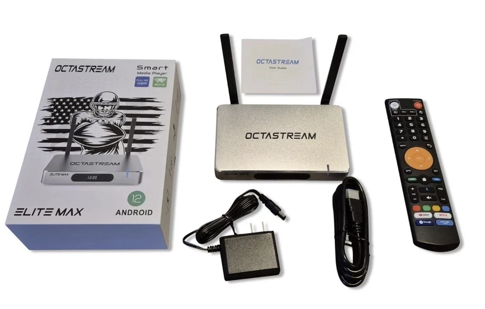 OctaStream Elite Max Smart Media Player with Android 12 Qd/core 128GB New Remote - Image 3 of 4