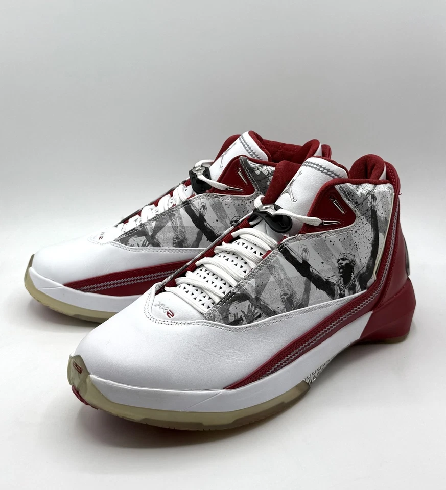 Nuevo Nike Air Jordan 22 OG 'Omega' Blanco Rojo 315299 162 Hombres talla 11 Foto 4 de 4