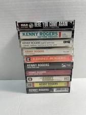 Lot of 10 Vintage Cassette Tapes 9 Kenny Rogers 1 Dolly Parton.