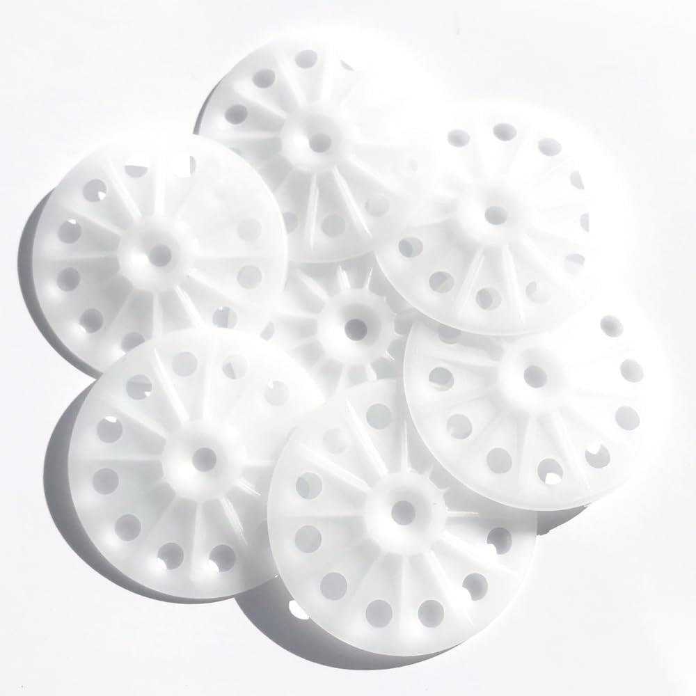 Hawkeng Load Spreading 60mm Polypropylene washers for Fixing and Supporting A...