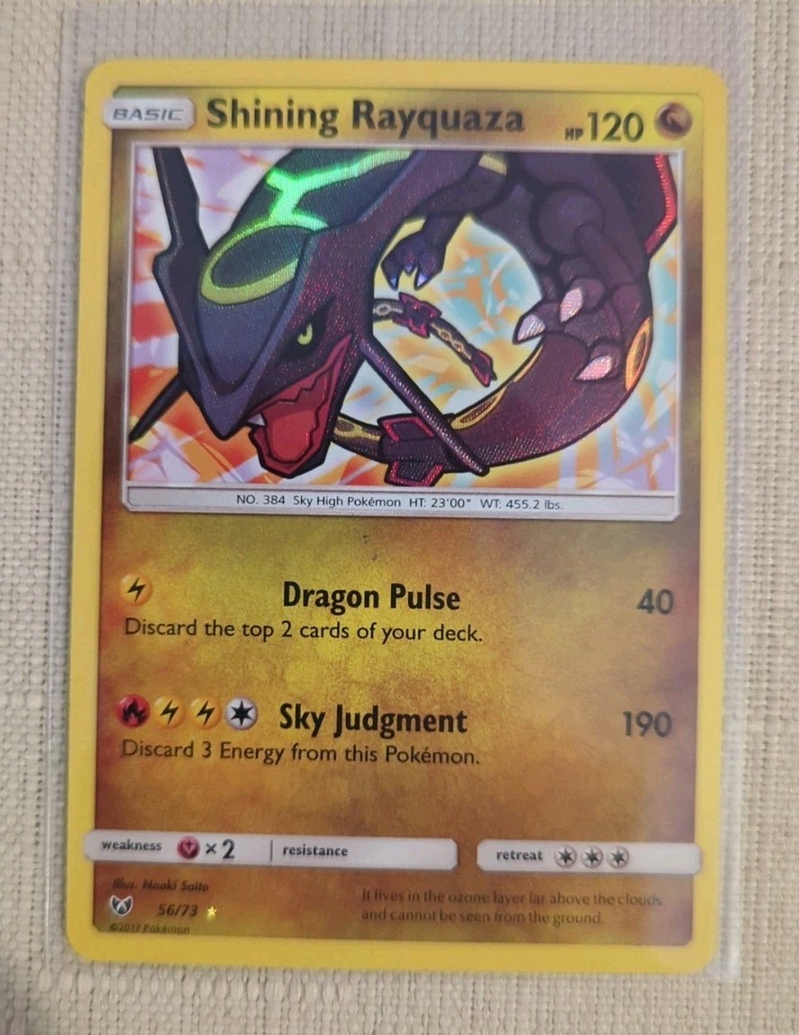 Pokemon Card Shinning Rayquaza 56/73 Shinning Legends Holo | eBay