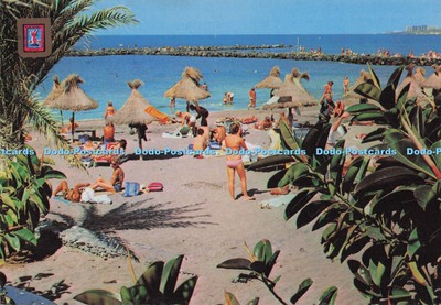 D298928 Playa de las Americas. Teneriffa. Teilansicht des Strandes. Fisa I.G.A