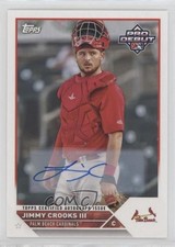2023 Topps Pro Debut Auto Jimmy Crooks III #PD-177 Auto 11ur