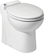 Sanicompact Macerating Toilet - Compact, Silent, Water-Saving Dual-Flush