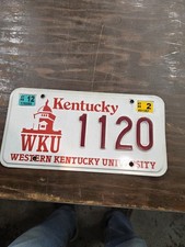  Western Kentucky University WKU License Plate 