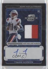2022 Contenders Optic Black Scope Prizm 1/10 Tyquan Thornton Patch Auto 15g5