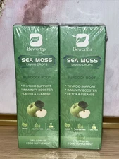 2 - Beworths Sea Moss Liquid Drops Burdock Root 2 Fl.oz Each Immunity Booster