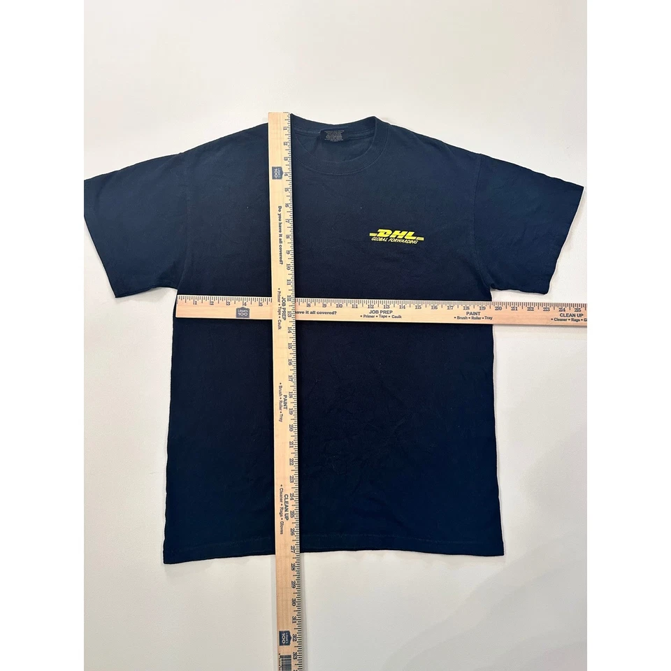 T-shirt DHL Global Forwarding nera manica corta uomo taglia media 848 - Immagine 4 di 4