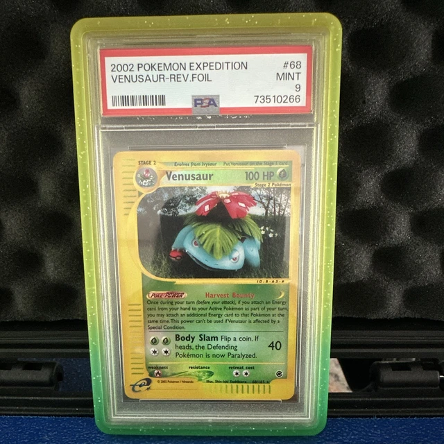 Pokemon 2002 Expedition Venusaur Reverse Holo Rare #68 PSA 9 Cert 73510266