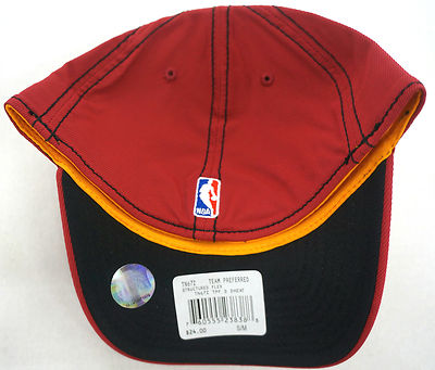 NBA Miami Heat Adidas Curve Brim Cap Snapback Structured Flex Hat NEW TN67Z!