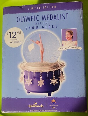 Hallmark Olympic Medalist Music Snow Globe Tara Lipinski Beethoven's Ode To Joy